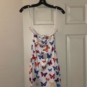 Superdown Colorful Butterfly Print Dress